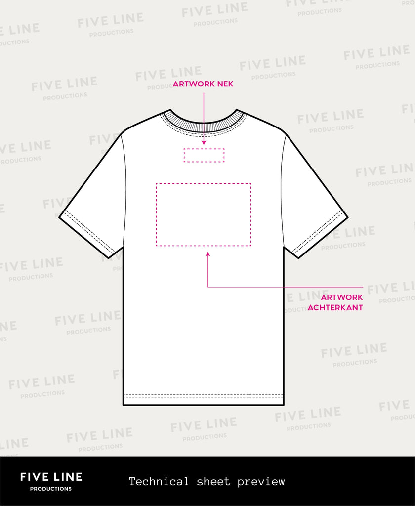 T-shirt Five Line Label